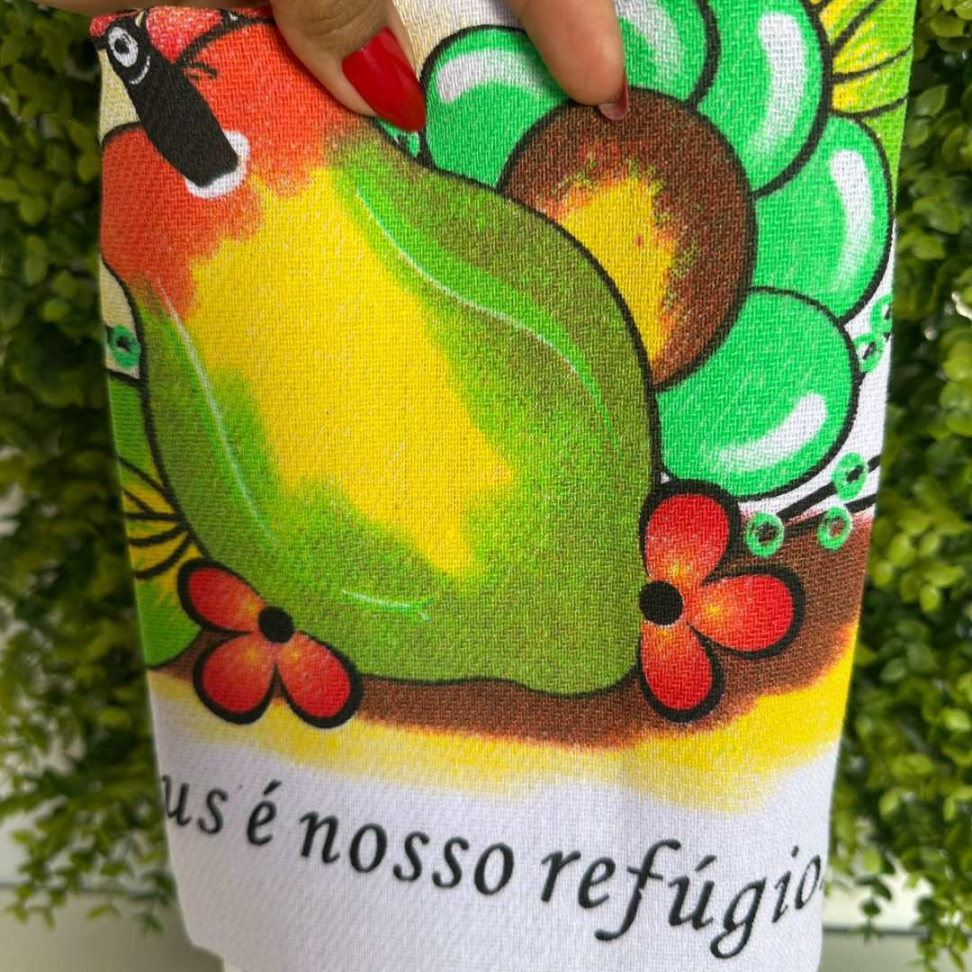 Kit 6 Panos de Prato Estampados Pano de Copa Alta Absorção Durável e Decorativo - #7