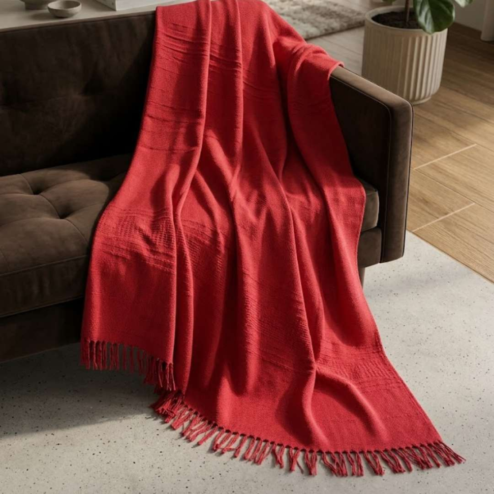 Manta Sofá 100% Algodão Premium 1,66x2,65 Elegante Confortável e Super Versátil para Sua Casa - #15