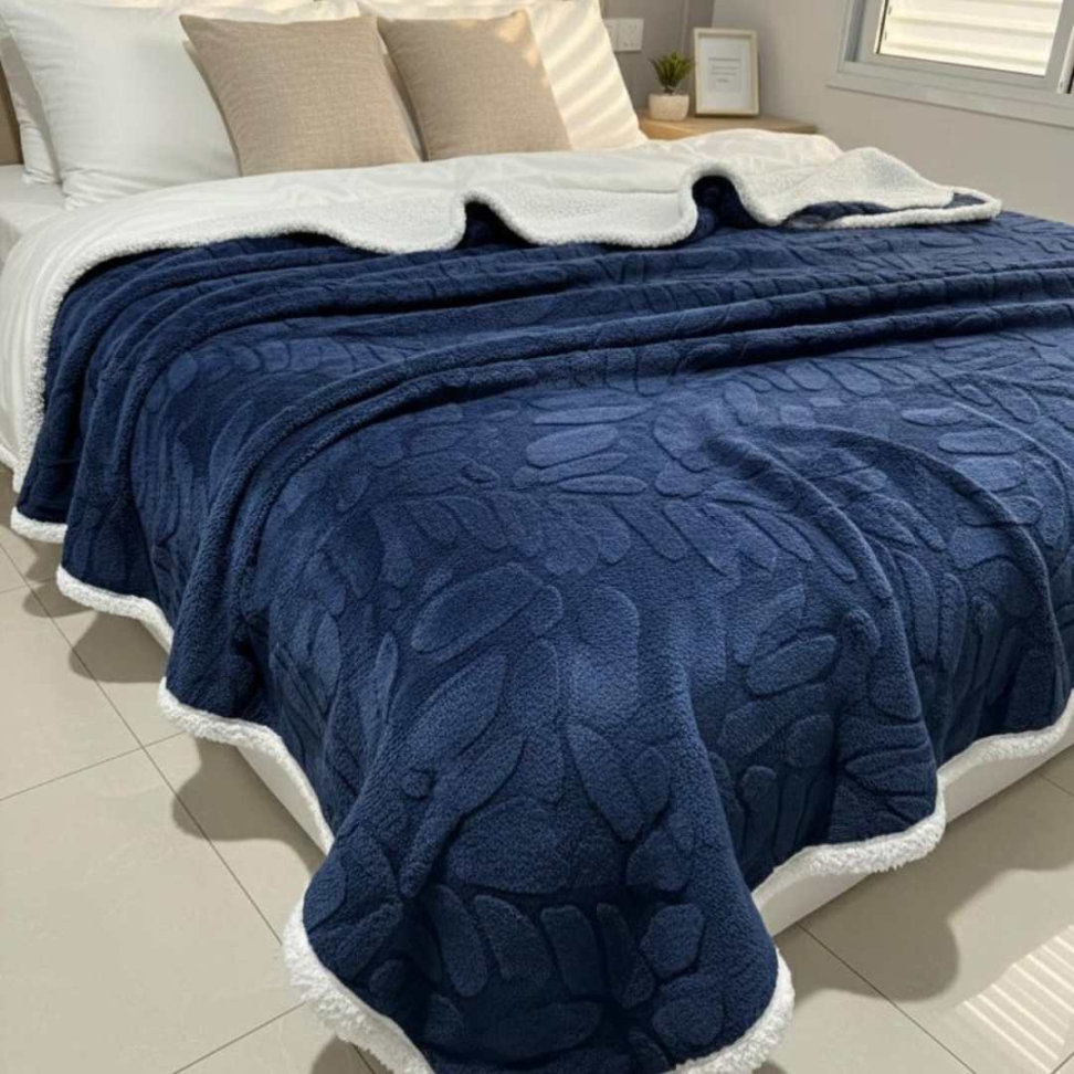 Manta Sherpa Premium Casal Queen Ultra Macia Quentinha e Aconchegante Toque de Pelo de Carneiro Luxo para Inverno 1,90X2,10 - #18