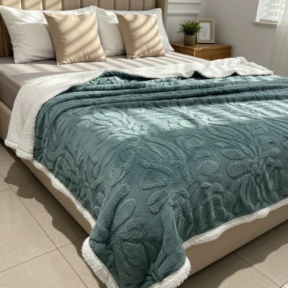 Manta Sherpa Premium Casal Queen Ultra Macia Quentinha e Aconchegante Toque de Pelo de Carneiro Luxo para Inverno 1,90X2,10 - #16