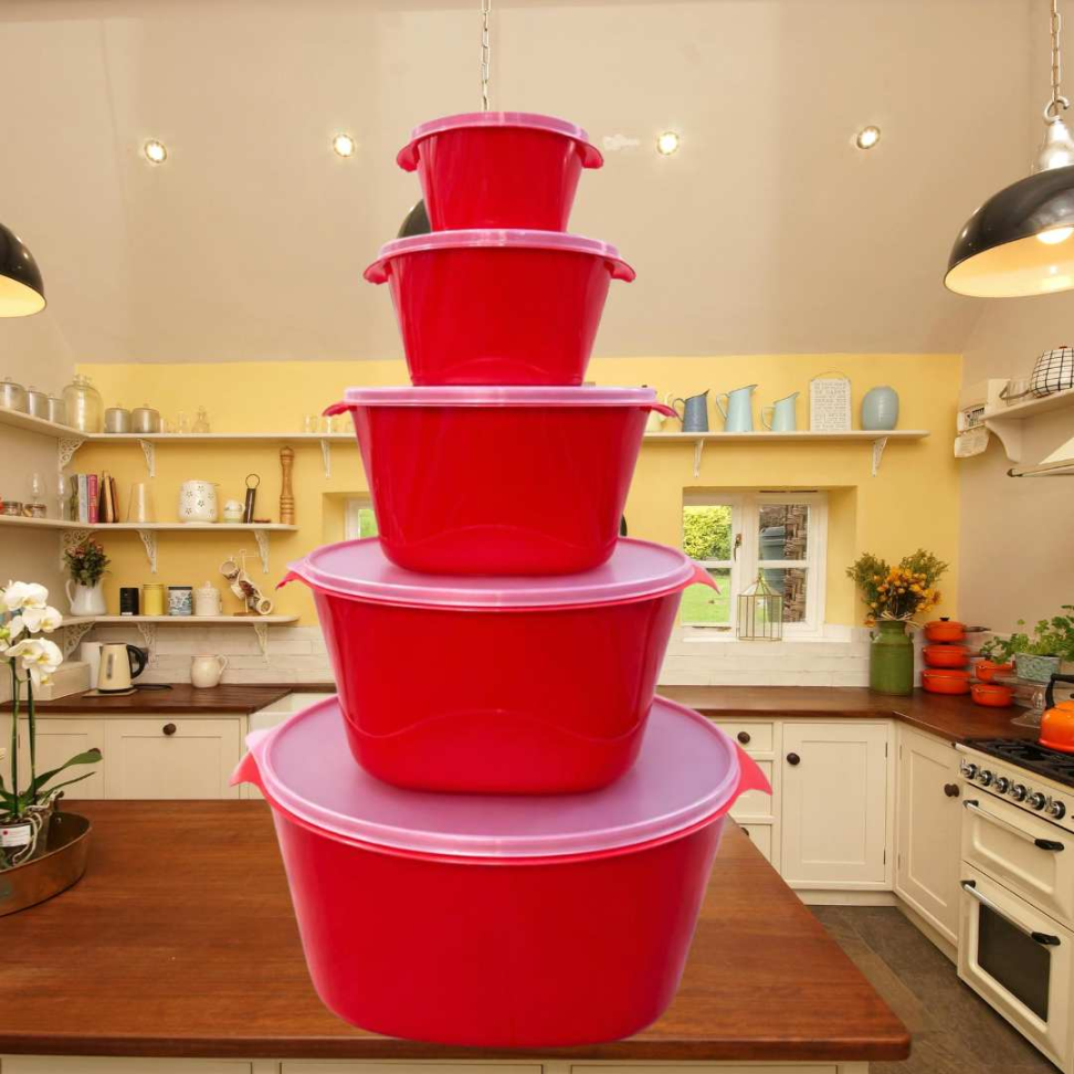 Kit Potes Plásticos com Tampa Hermética Jogo Organizador de Alimentos Multiuso - #7