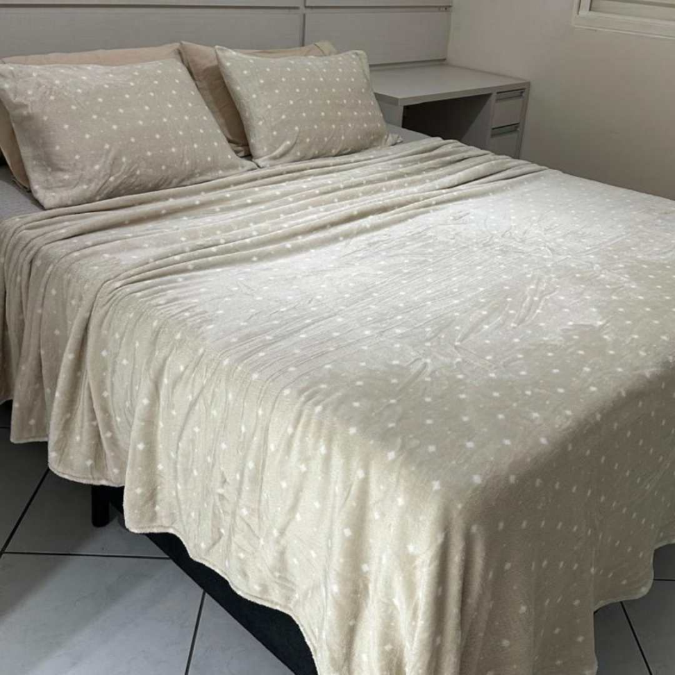 Colcha Flannel Premium Queen 3 Peças Toque Aveludado Macia Elegante e Super Confortável para Todas as Estações - #6