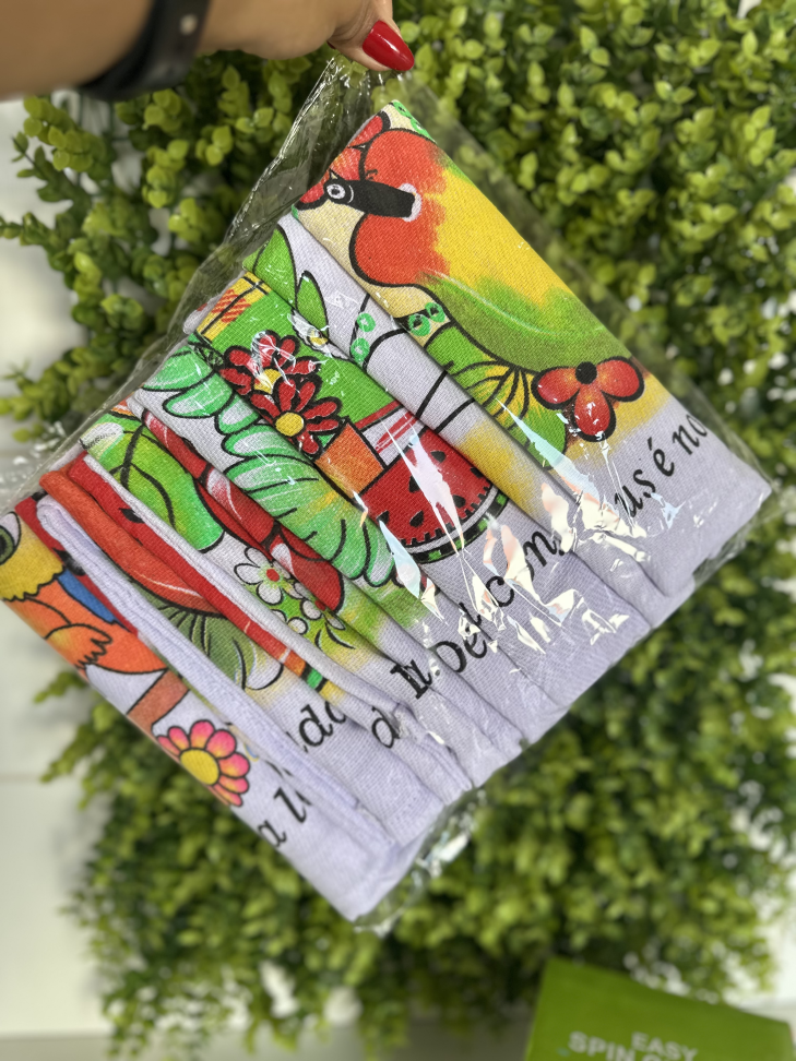 Kit 6 Panos De Prato Grande 45x80cm - #8