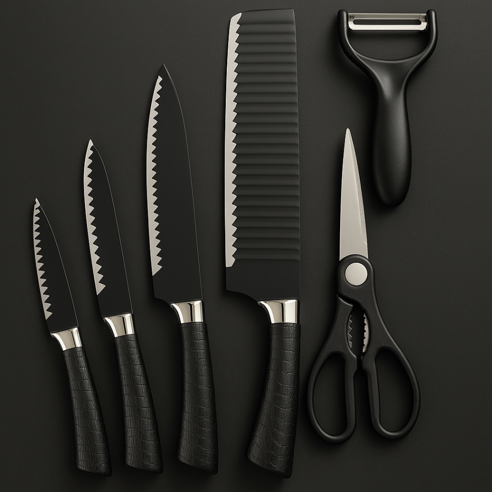 Jogo Simples De Faca 6 Peças Bem Afiadas - #6