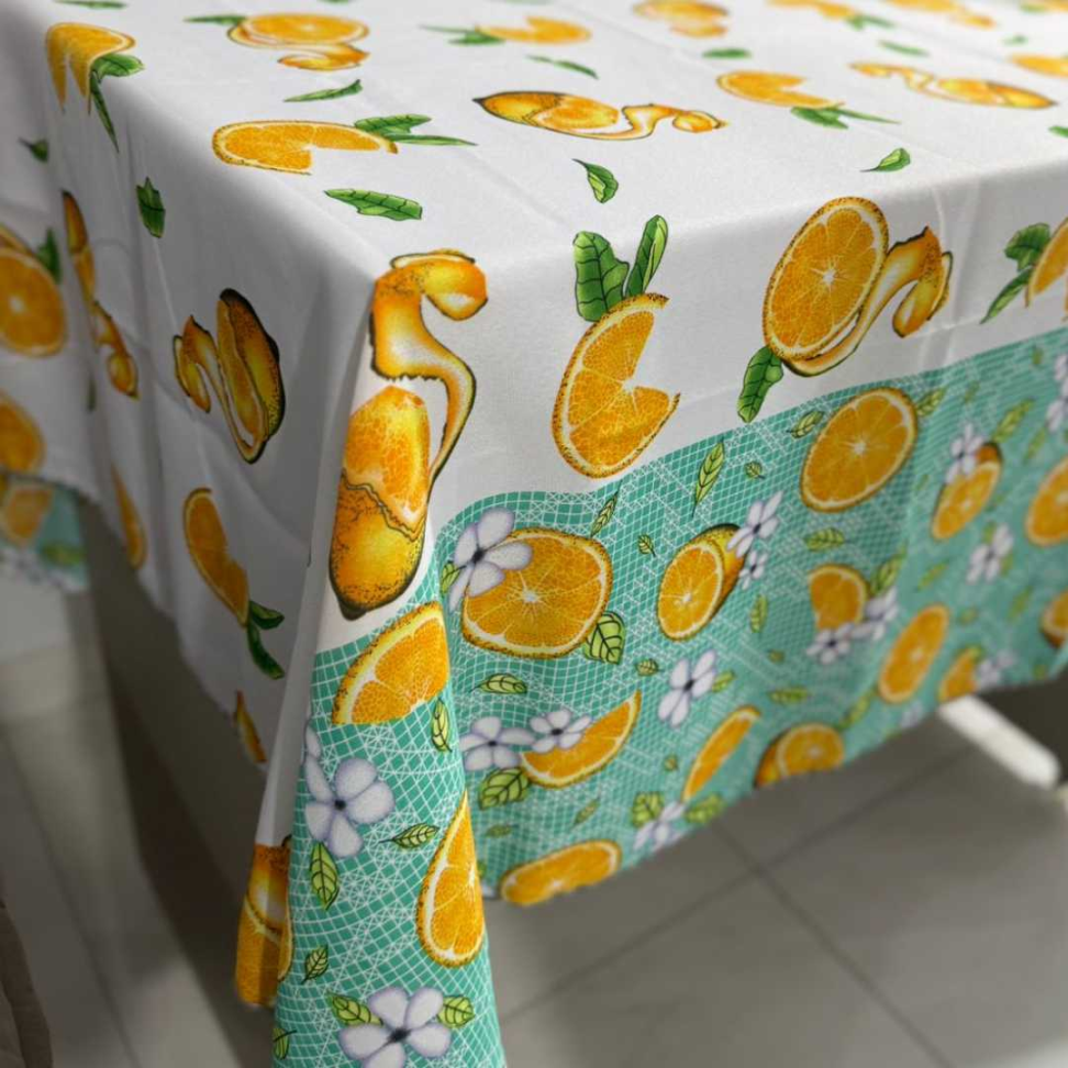 Toalha de Mesa 6 Lugares Oxford Impermeável Estampas Modernas, Fácil de Limpar e Não Amassa Deixe Sua Cozinha Linda e Prática - #6