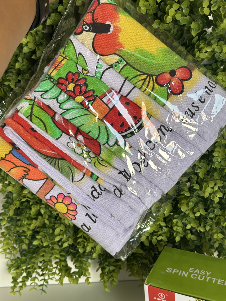 Kit 6 Panos De Prato Grande 45x80cm - #18