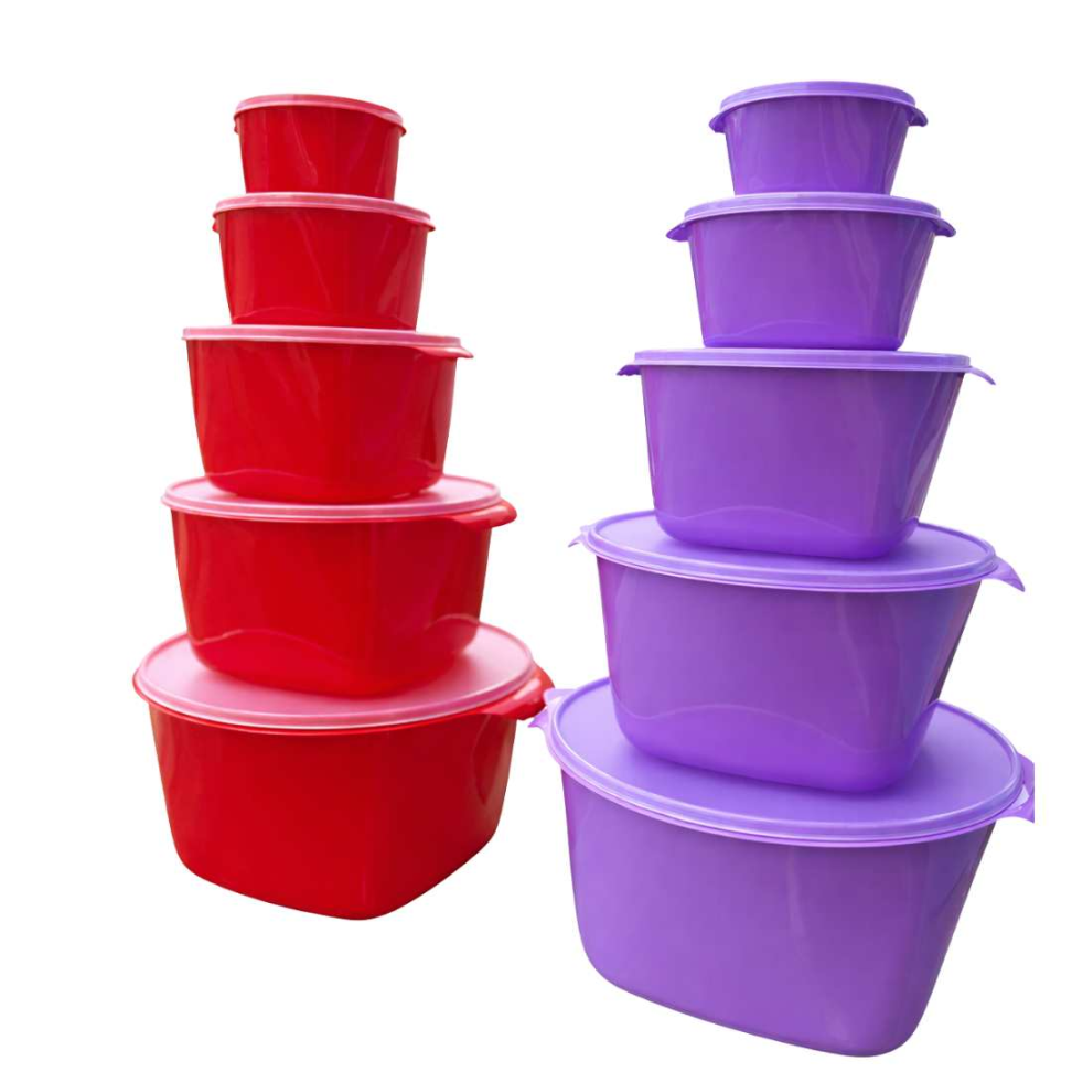 Kit Potes Plásticos com Tampa Hermética Jogo Organizador de Alimentos Multiuso - #10