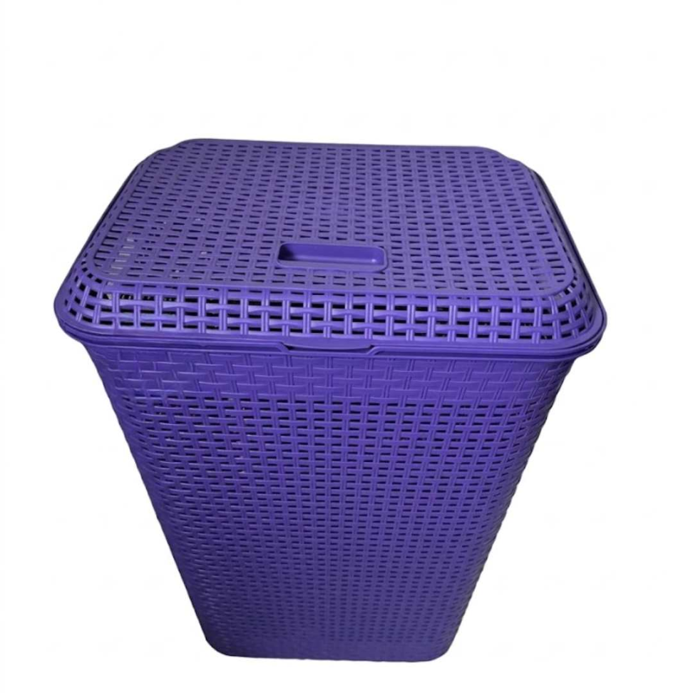 Cesto de Roupas 72L com Tampa Organizador Premium em Polipropileno Resistente Design Moderno Grande Capacidade e Anti-Odor para Seu Lar - #5