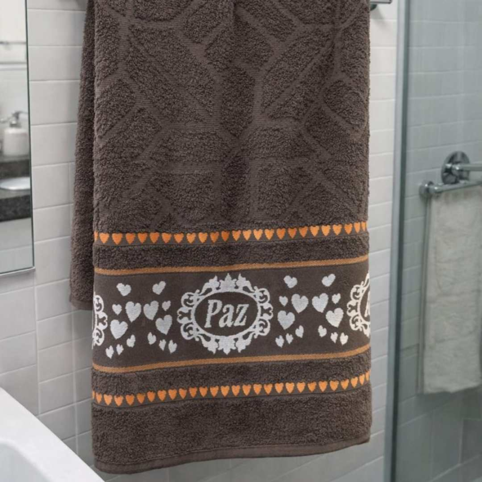 Toalha de Banho 100% Algodão 75x1,50 Absorvente Bordada Premium Conforto e Qualidade. - #3