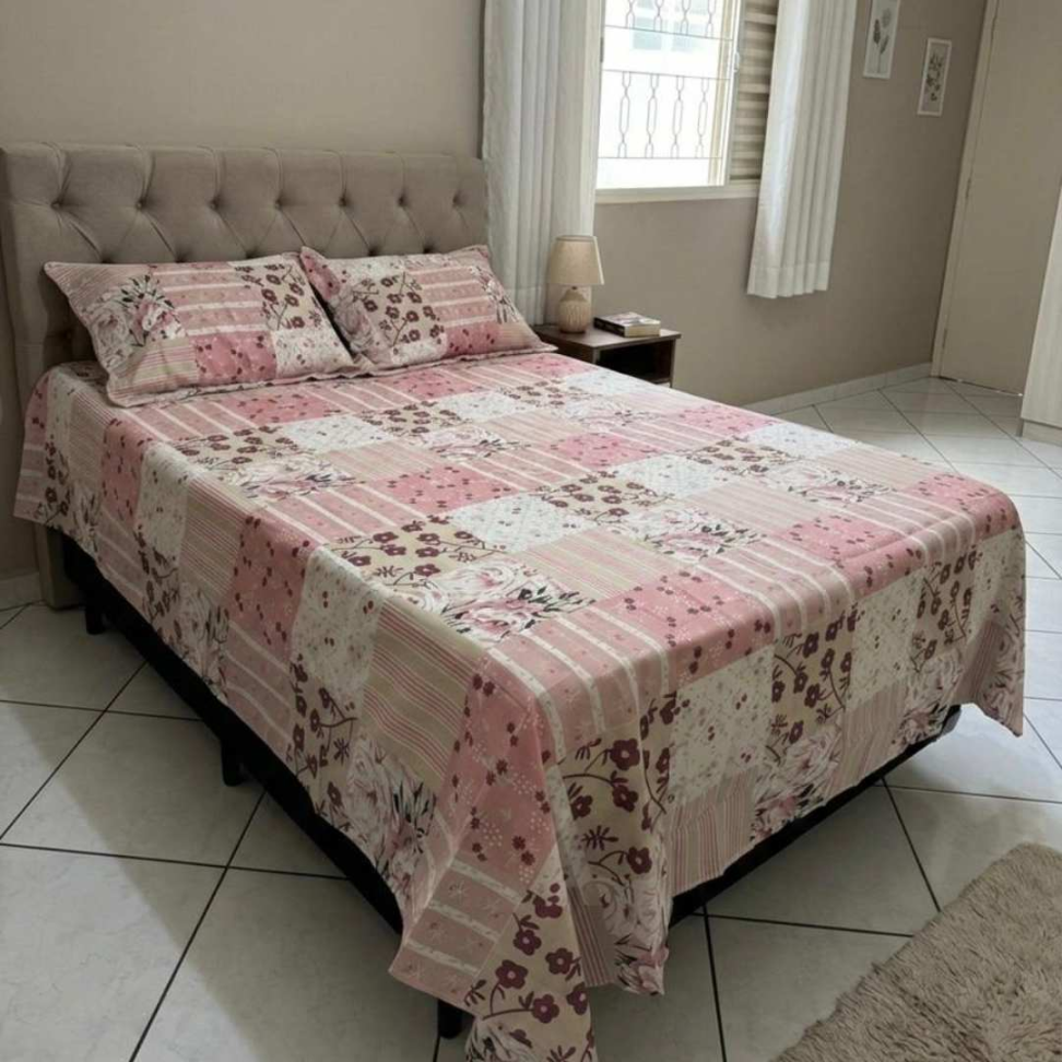 Jogo de Lençol Casal 4 Peças Floral Premium 60% Algodão Toque Macio Conforto Luxuoso e Estampa Elegante para Transformar Seu Quarto. - #3