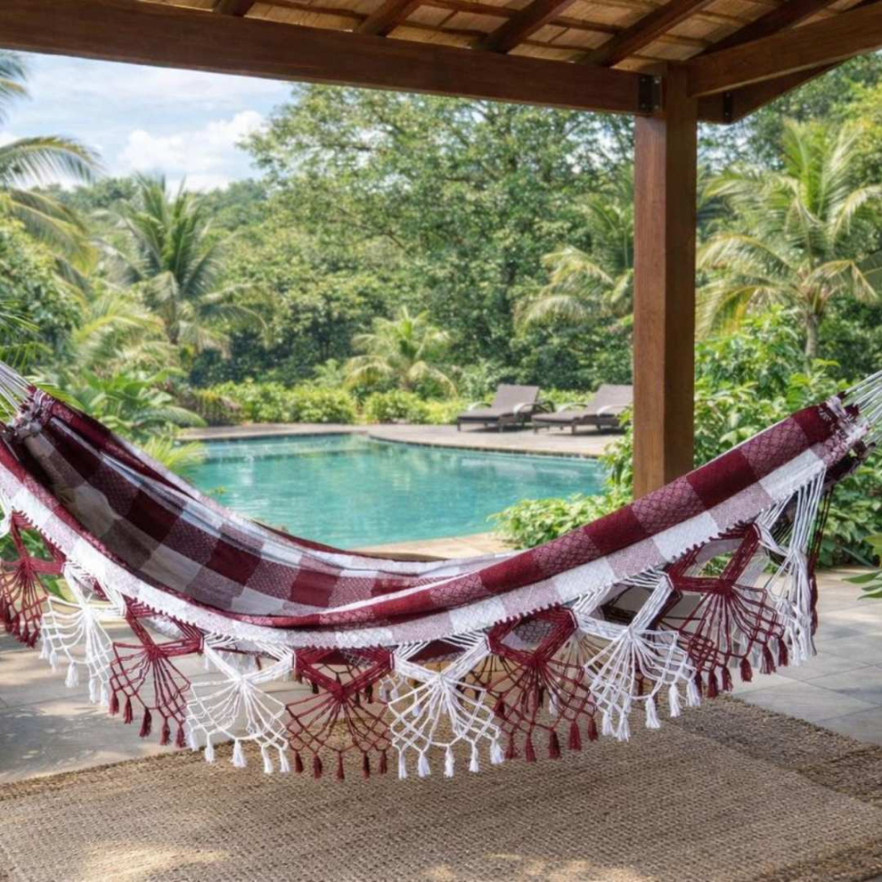 Rede de Descanso Casal Premium 100% Algodão Grande Conforto Estilo e Resistência para Sua Casa. - #3