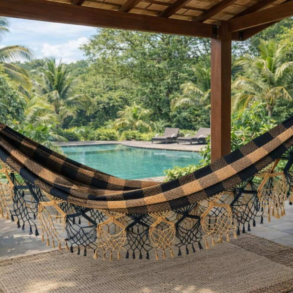 Rede de Descanso Casal Premium 100% Algodão Grande Conforto Estilo e Resistência para Sua Casa. - #6