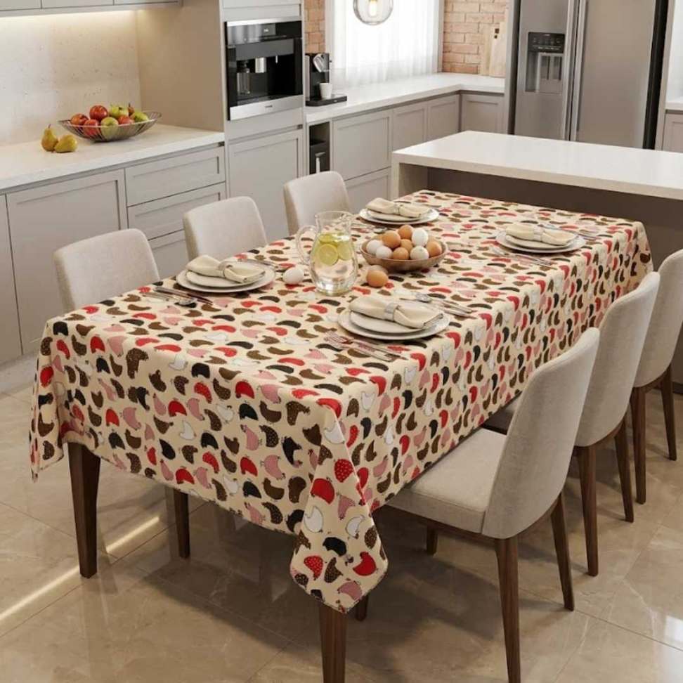 Toalha de Mesa 6 Lugares Oxford Impermeável Estampas Modernas, Fácil de Limpar e Não Amassa Deixe Sua Cozinha Linda e Prática - #9