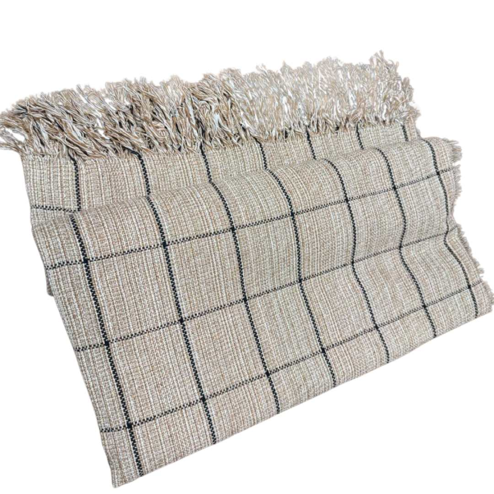 Manta Sofá 100% Algodão Premium 1,66x2,65 Elegante Confortável e Super Versátil para Sua Casa - #28