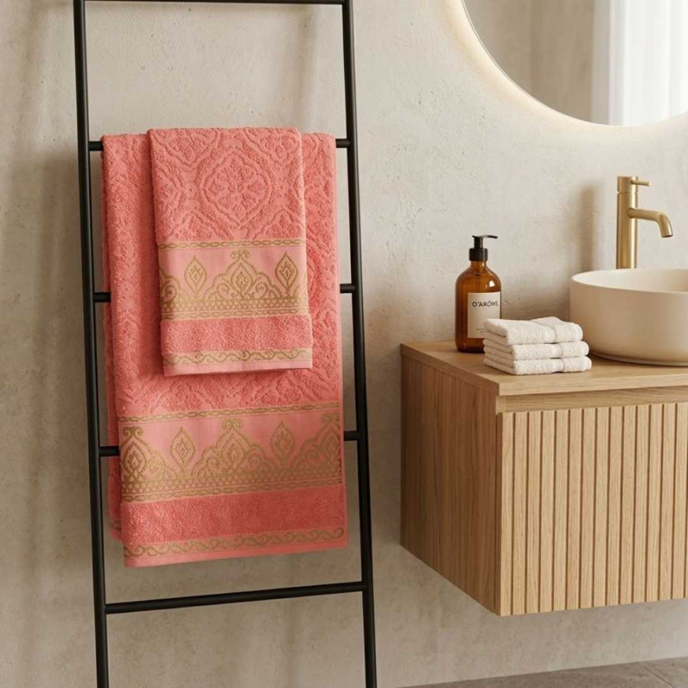 Kit Toalhas Luxo 2 Peças 100% Algodão Alta Absorção Durável e Super Confortável - #11