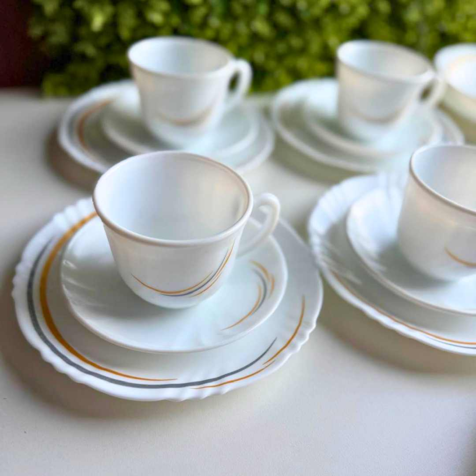 Jogo de Jantar 20 Peças Branco com Detalhes Dourados Elegância e Sofisticação para Sua Mesa Posta - #3