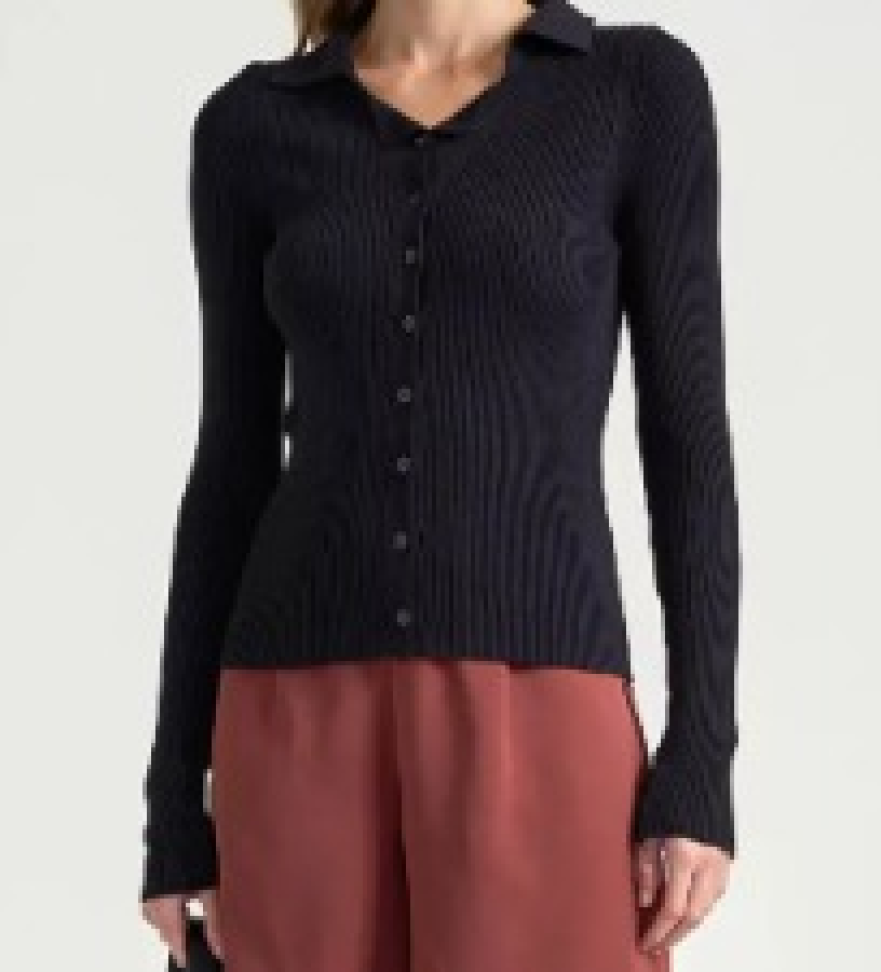 Blusa Retilínea Botões e Gola - #5