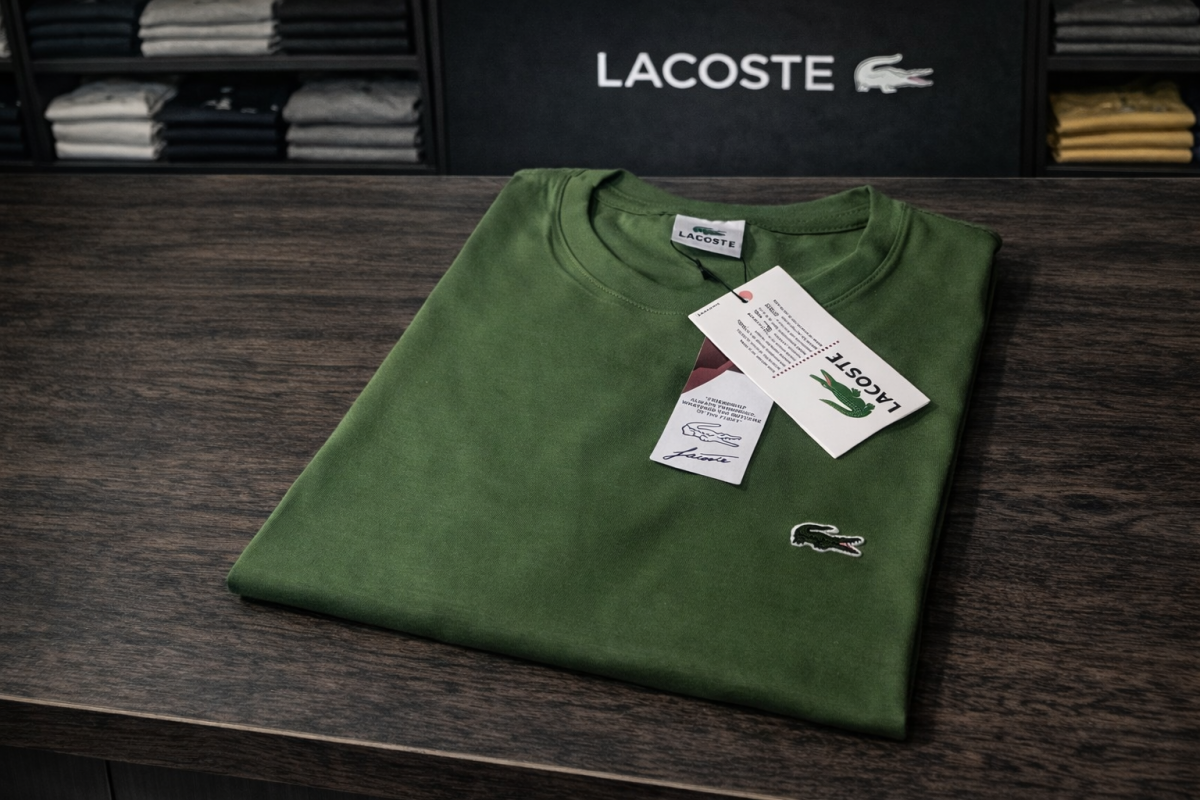 Camiseta Lacoste Basica Malha Peruana - #1
