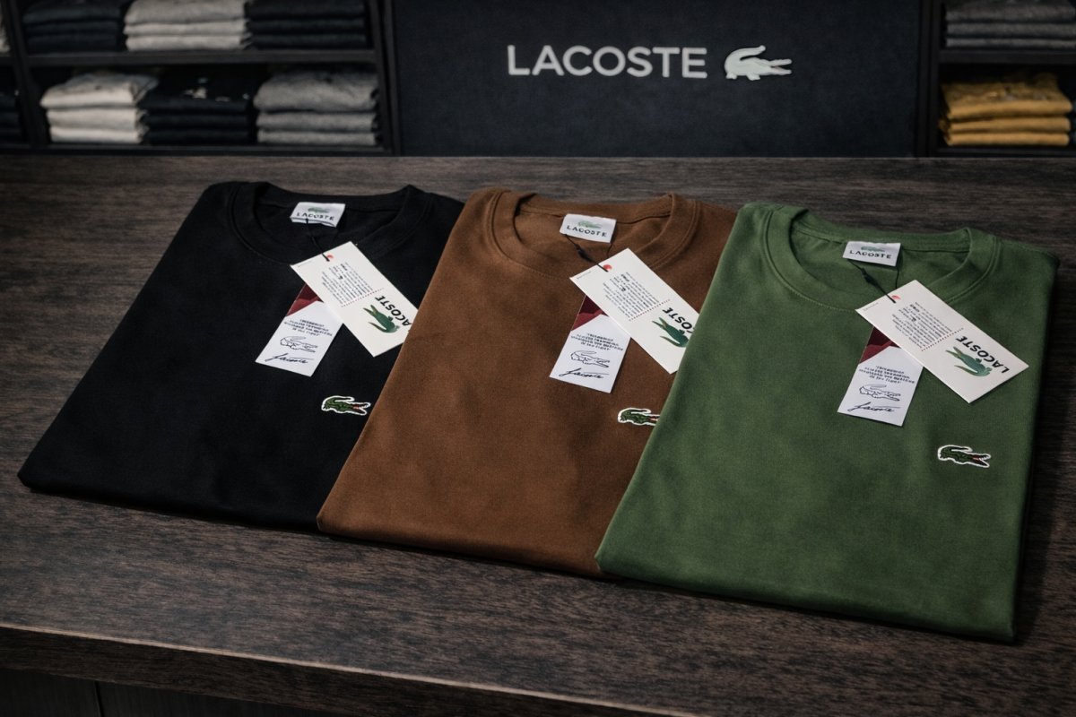 Camiseta Lacoste Basica Malha Peruana - #1