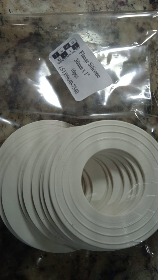 Flange Silicone 30mm x 1" C/10un