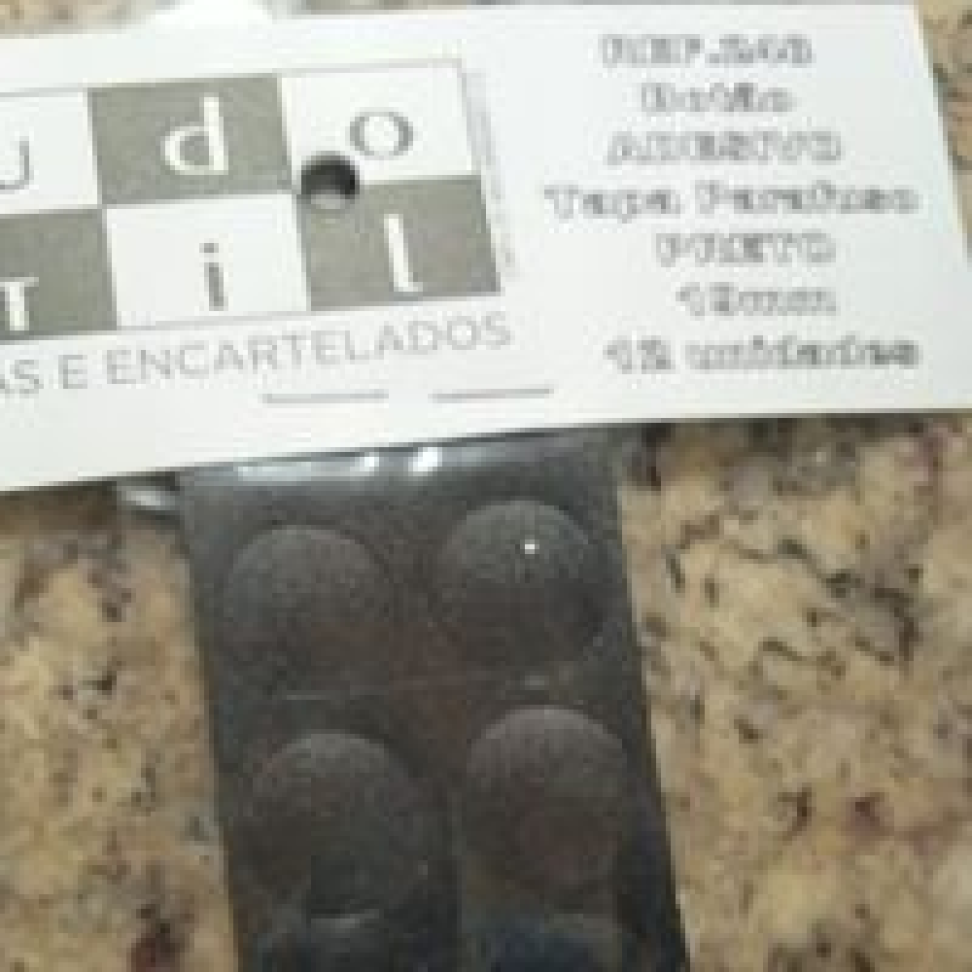 Tapa Parafuso Adesivo PRETO 19mm C/12un