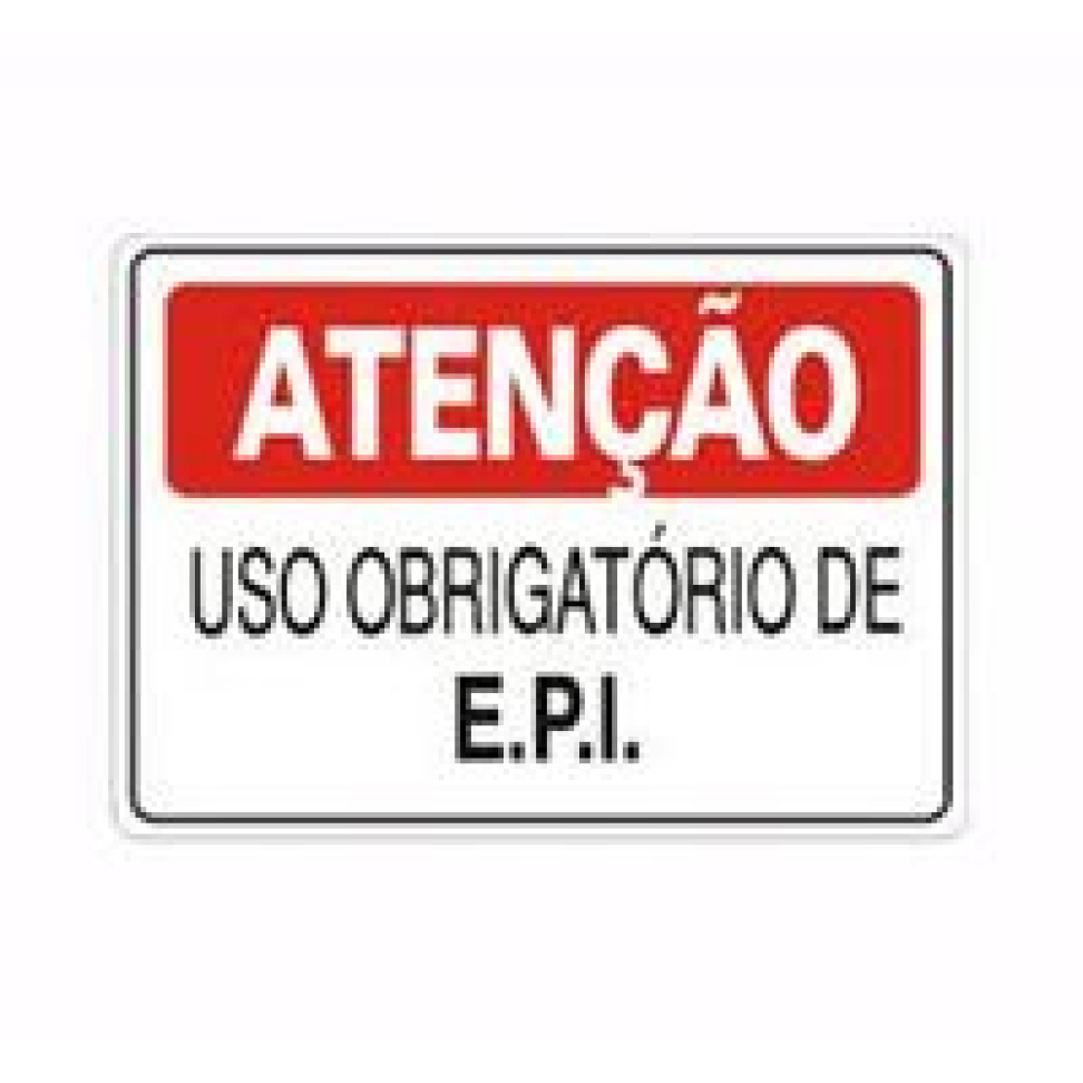 Placa USO DE E.P.I.s 20x30