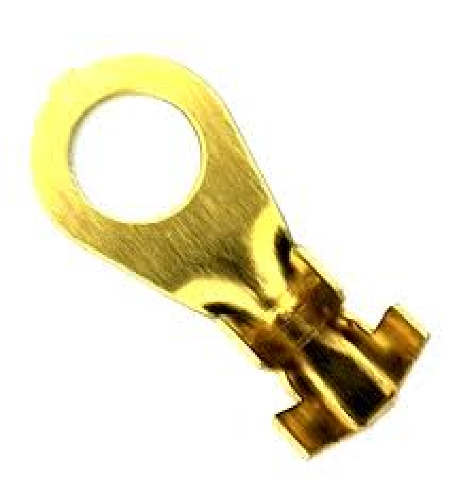 Terminal Latão Olhal 1/4" C/10un