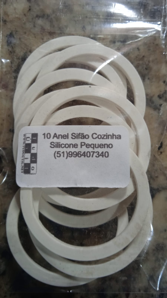 Anel Silicone Sifão Flexível C/10un