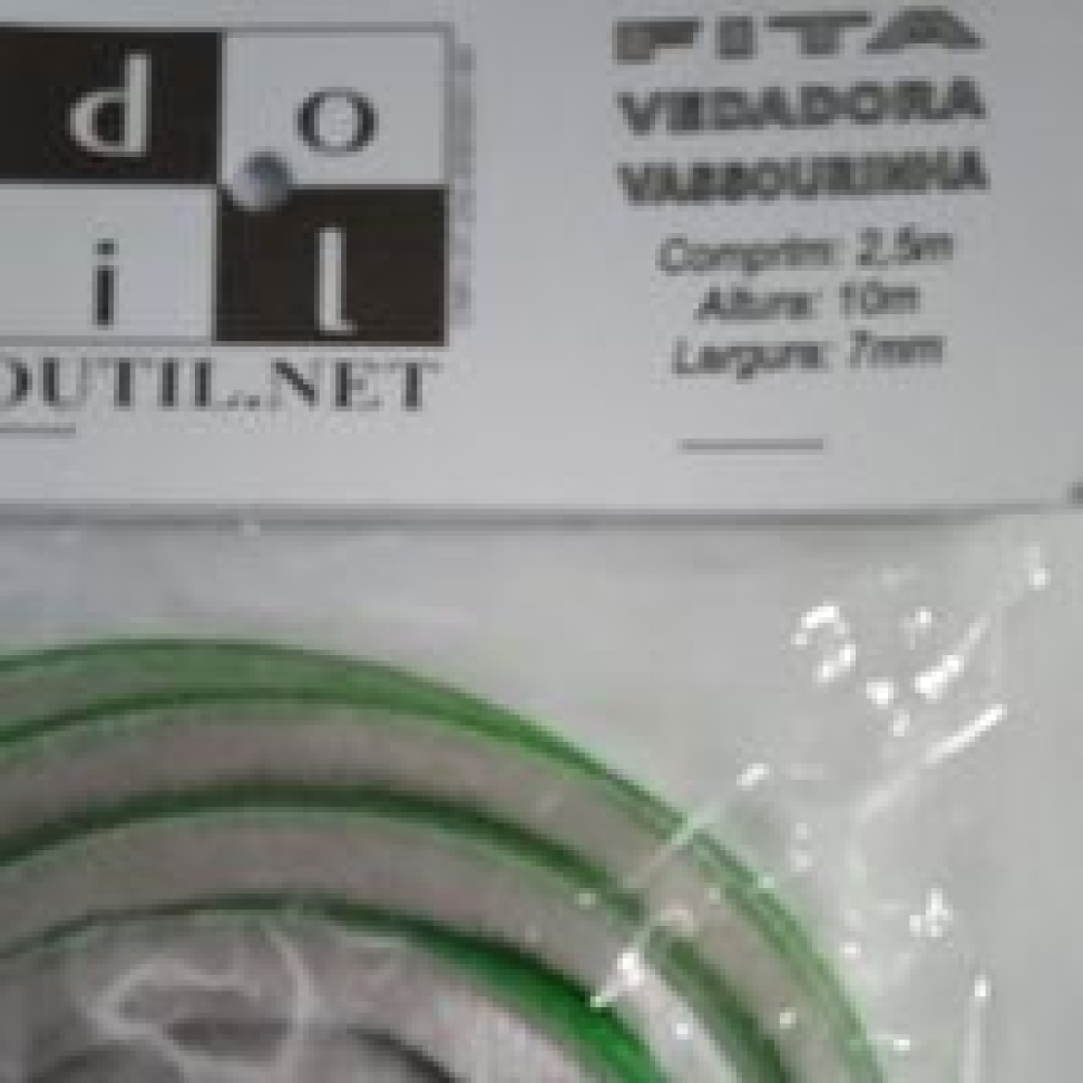 Fita Veda Fresta Vassourinha 7mm x 10mm x 2.50m