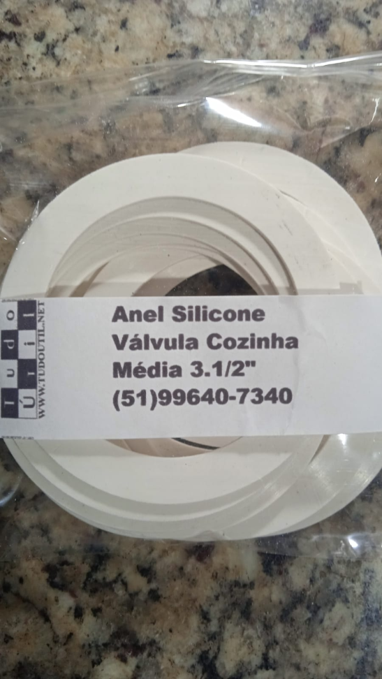 Anel Silicone Válvula Cozinha Médio 3.1/2" C/10un