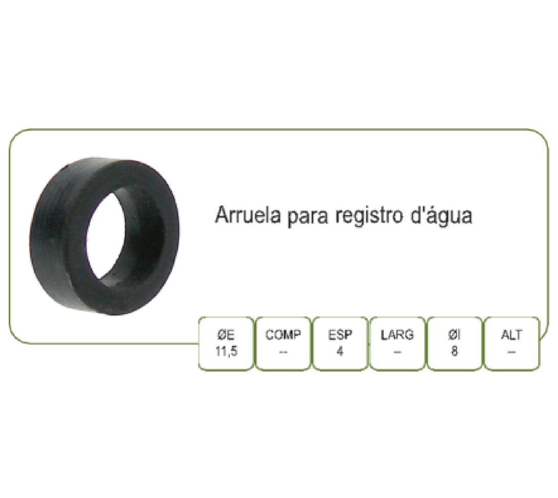 Anel Borracha 169 Registro Meber C/10un