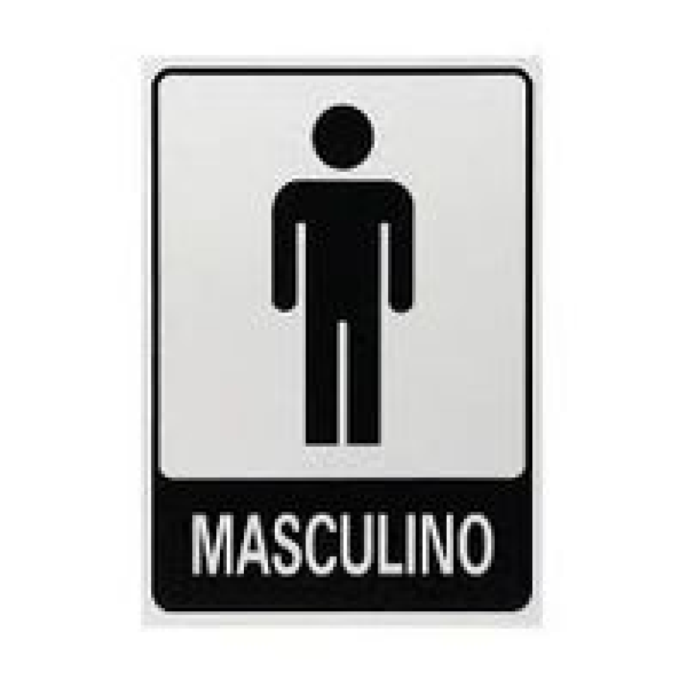 Placa MASCULINO 15X20