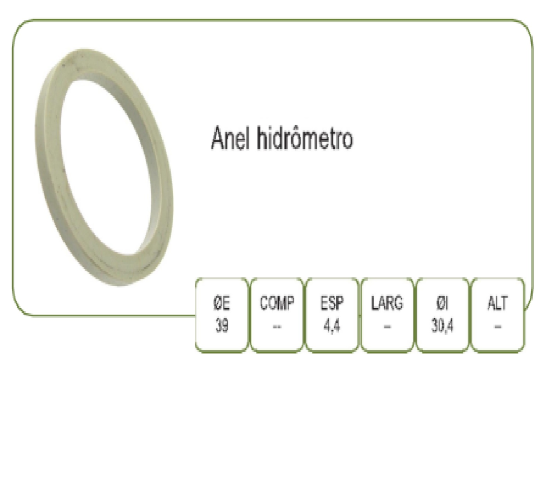 Anel Borracha 186 Hidrômetro CORSAN Un