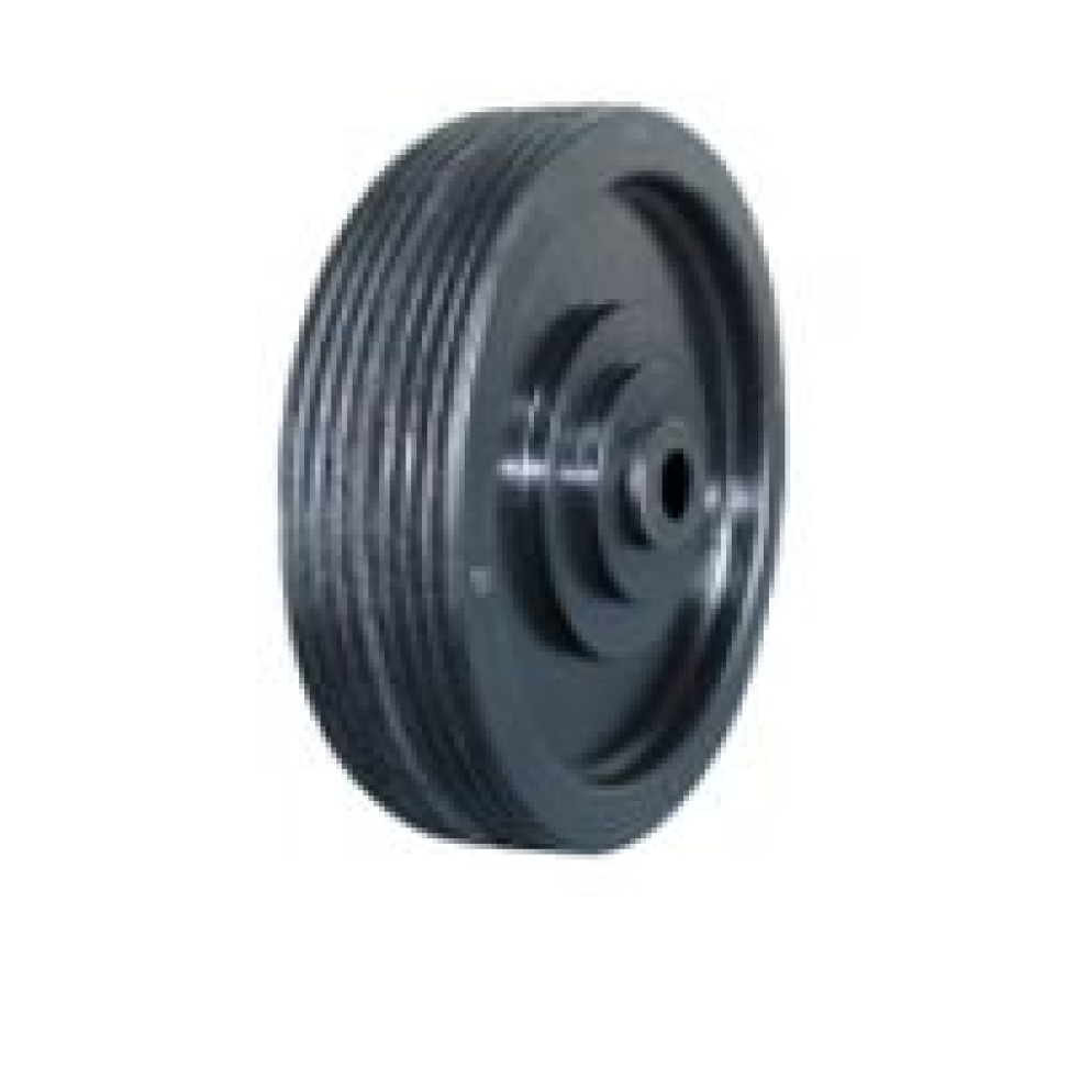 Roda Borracha Máquina Cortar Grama.