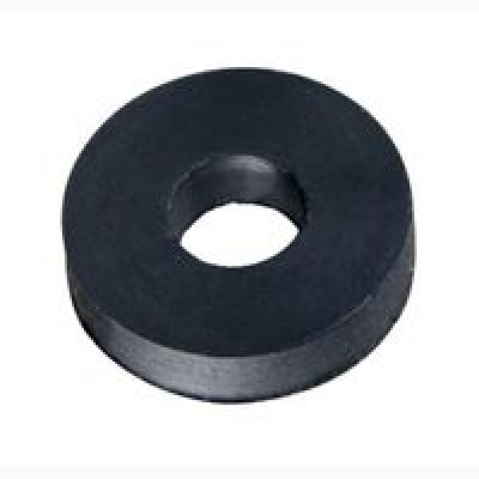 Vedante Borracha 1/2" FINO MEBER FURO GRANDE Preto C/30un