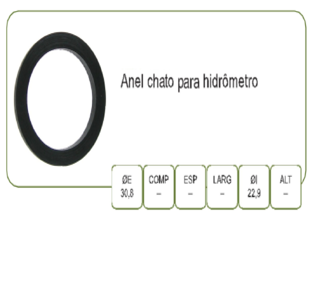 Anel Borracha 531 HIDRÔMETRO Un