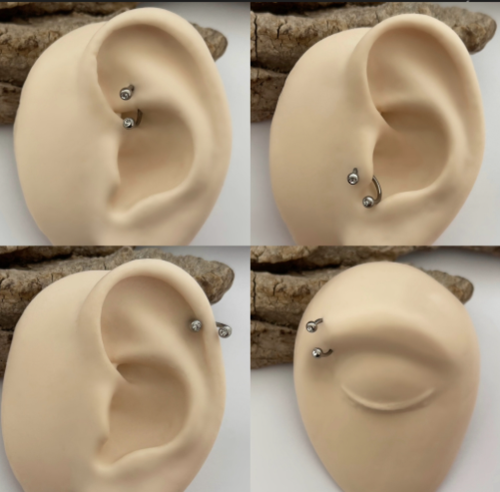 Piercing Ferradura Cravação Inglesa 8x1.5mm