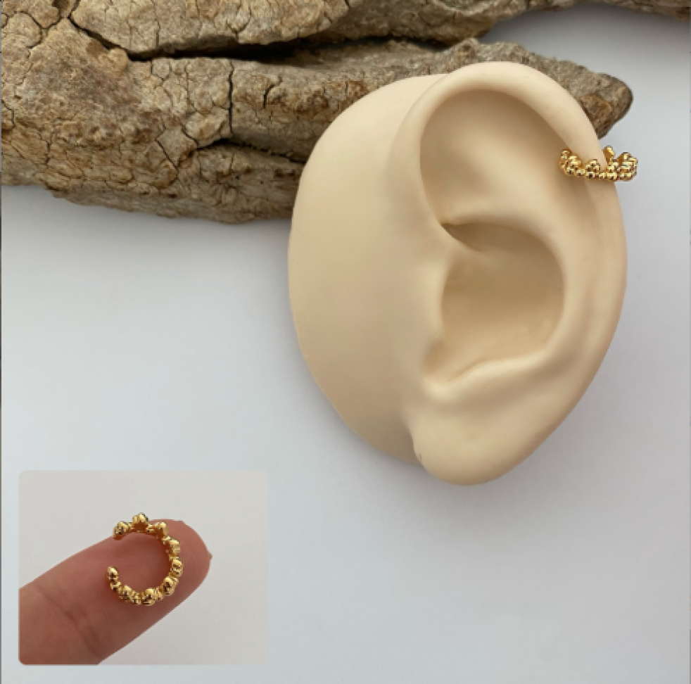 Piercing Fake Coroa Esferas