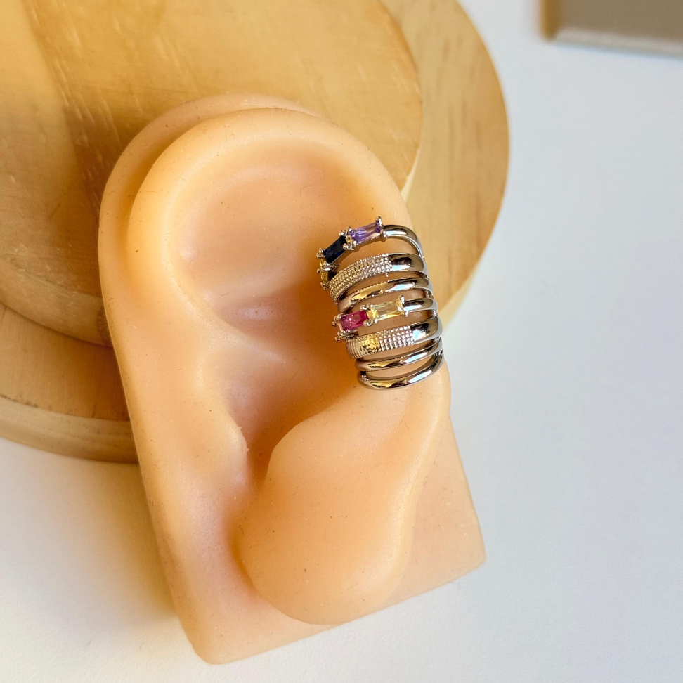 Piercing Fake Elos Lisos Baguete Colors