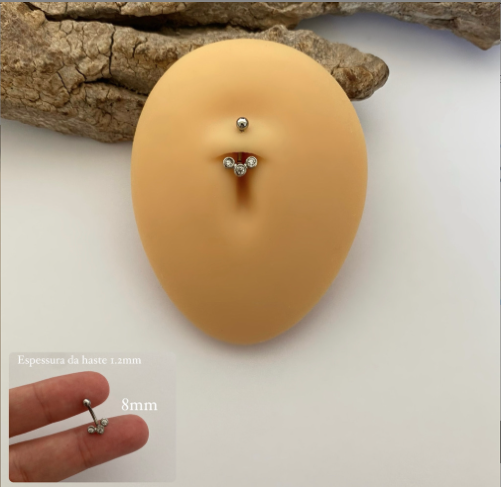 Piercing Barbell Adorno Trinity