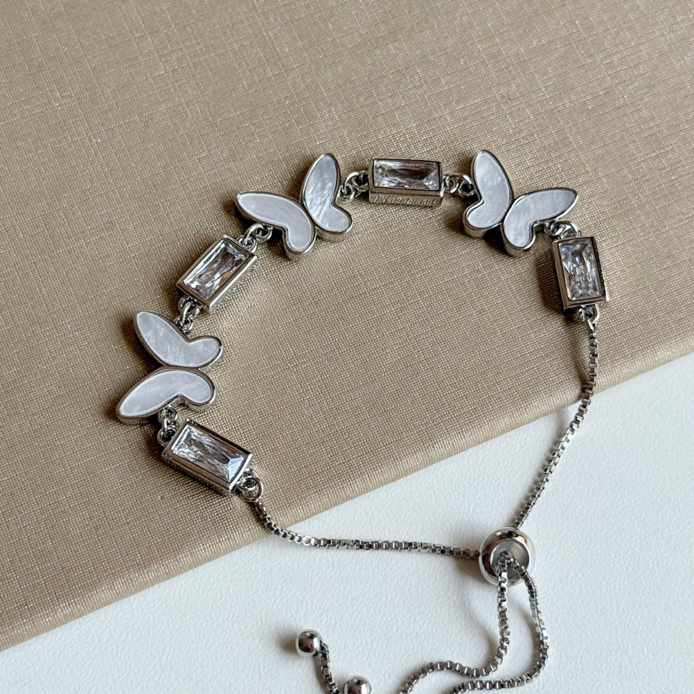 Pulseira Gravata Borboletas Peroladas - #3