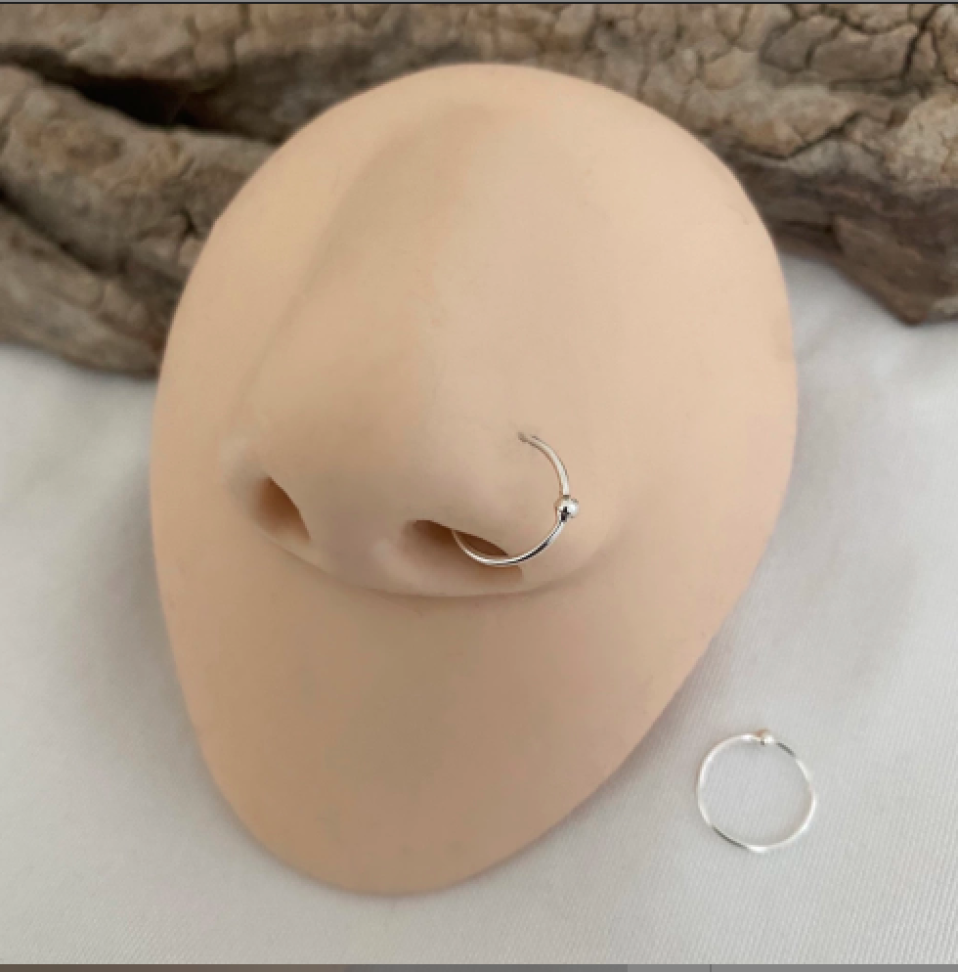 Piercing Argola Torção Captive | Prata 925