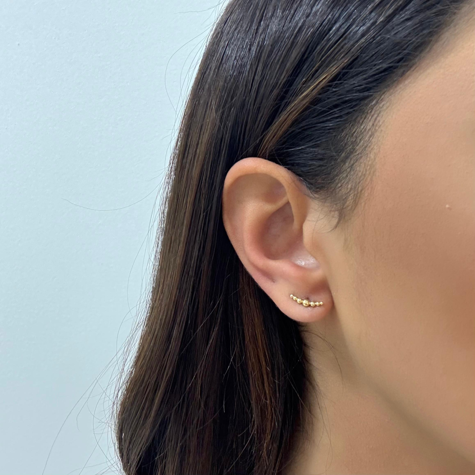 Brinco Ear Cuff Mini Bolinhas