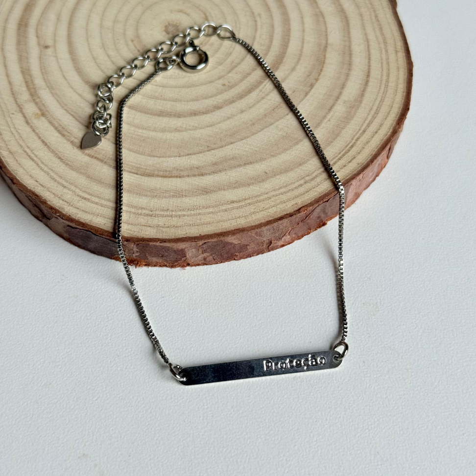Pulseira Placa Proteção
