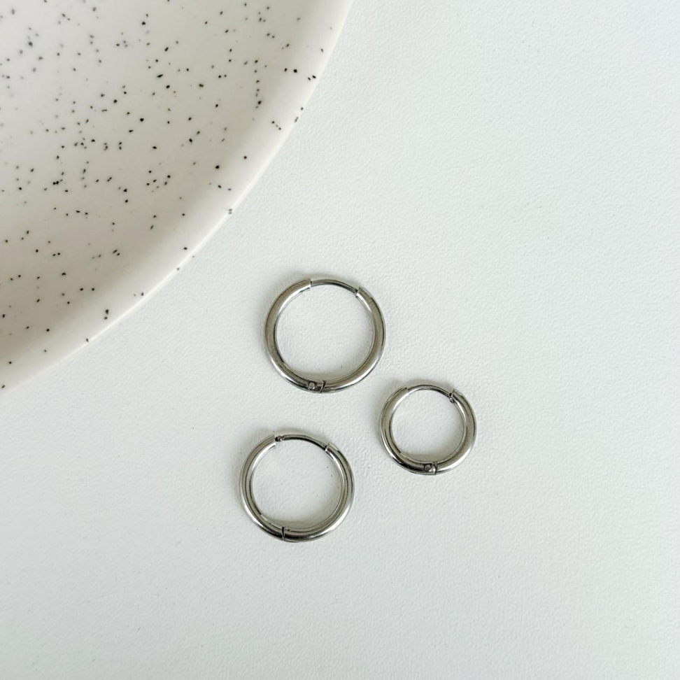 Brinco Trio Argola | Aço Inox - #4