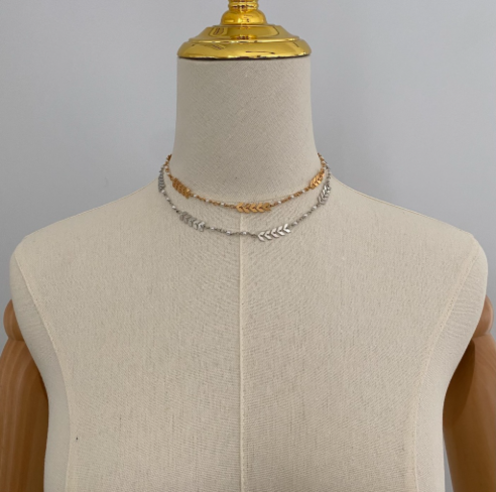Colar Choker Seta Com Pérolas