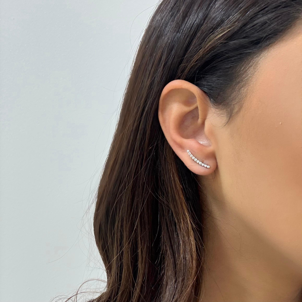 Brinco Ear Cuff Mini Esferas