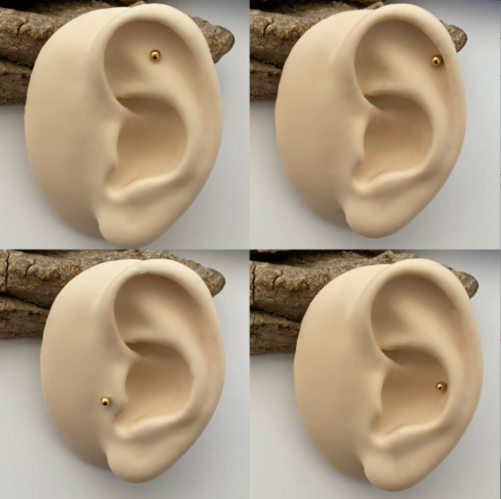 Piercing Labret Simples 6x1.2mm | Titânio