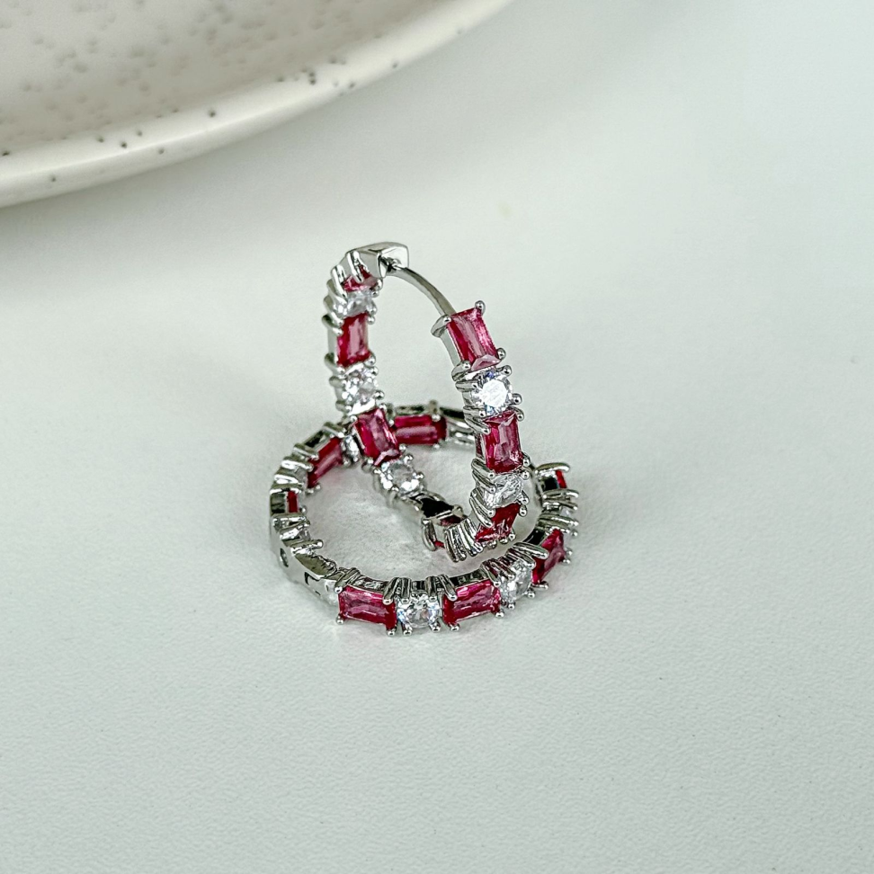Brinco Argola Zircônias