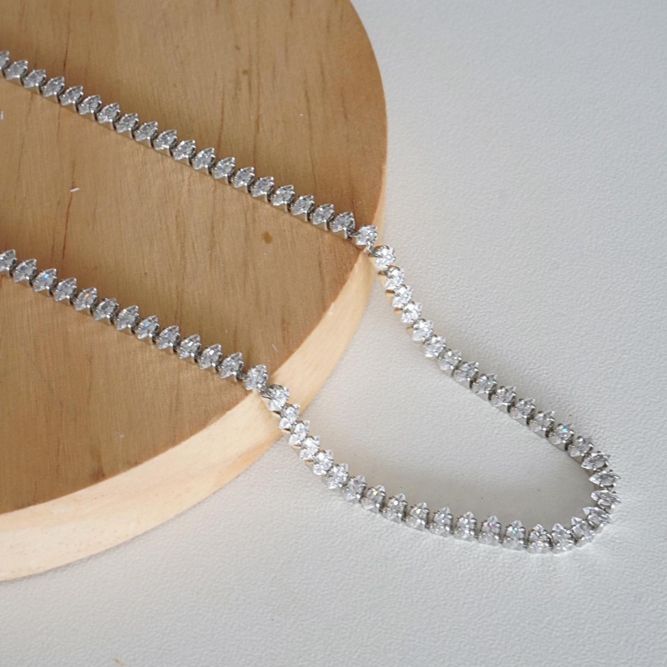 Colar Choker Riviera Navete Cristal - #5